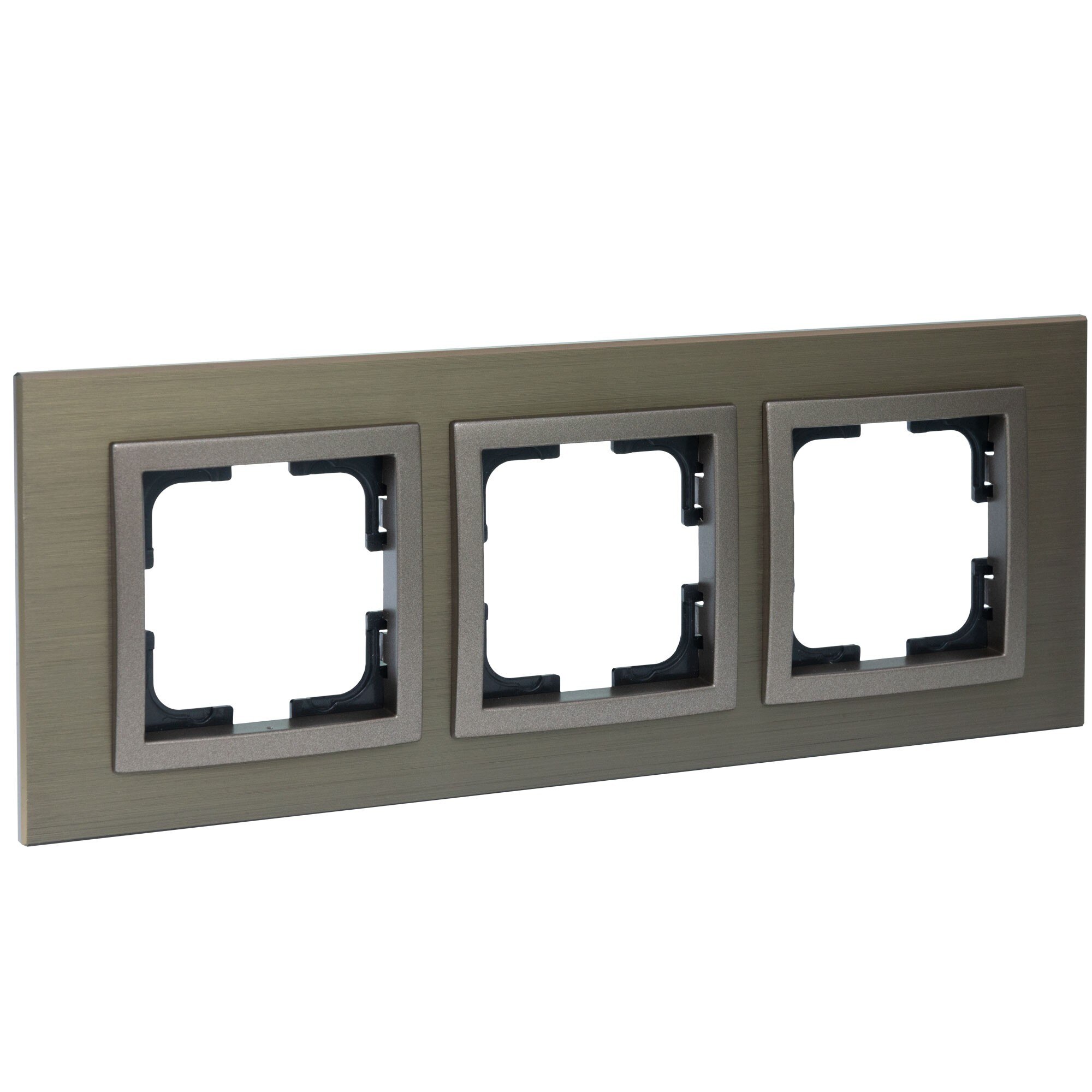 Rama Mono Electric STYLE ALUMINIU, 3 module, bronz