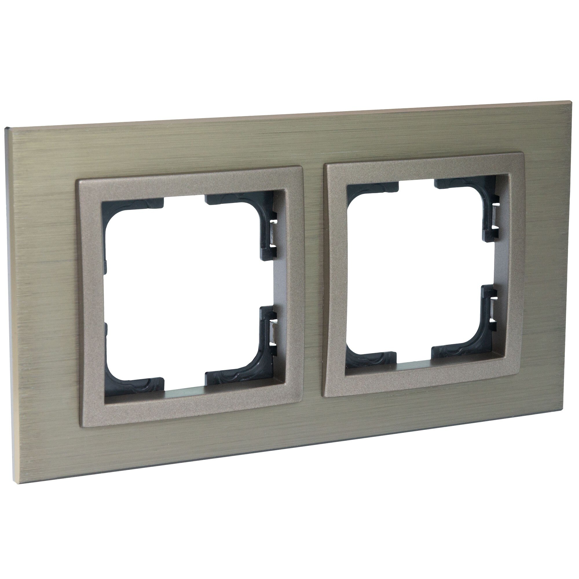 Rama Mono Electric STYLE ALUMINIU, 2 module, bronz