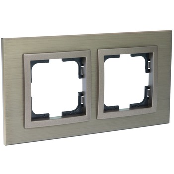 Rama Mono Electric STYLE ALUMINIU, 2 module, bronz Rama Mono Electric STYLE ALUMINIU, 2 module, bronz