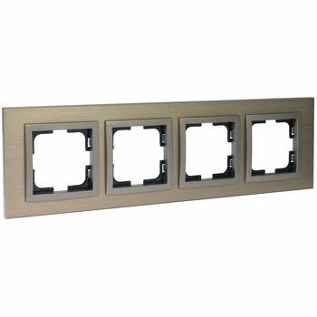 Rama Mono Electric STYLE ALUMINIU, 4 module, bronz Rama Mono Electric STYLE ALUMINIU, 4 module, bronz