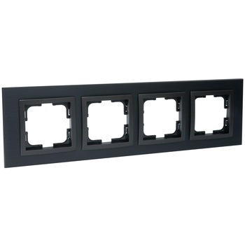 Rama Mono Electric STYLE ALUMINIU, 4 module, fume Rama Mono Electric STYLE ALUMINIU, 4 module, fume