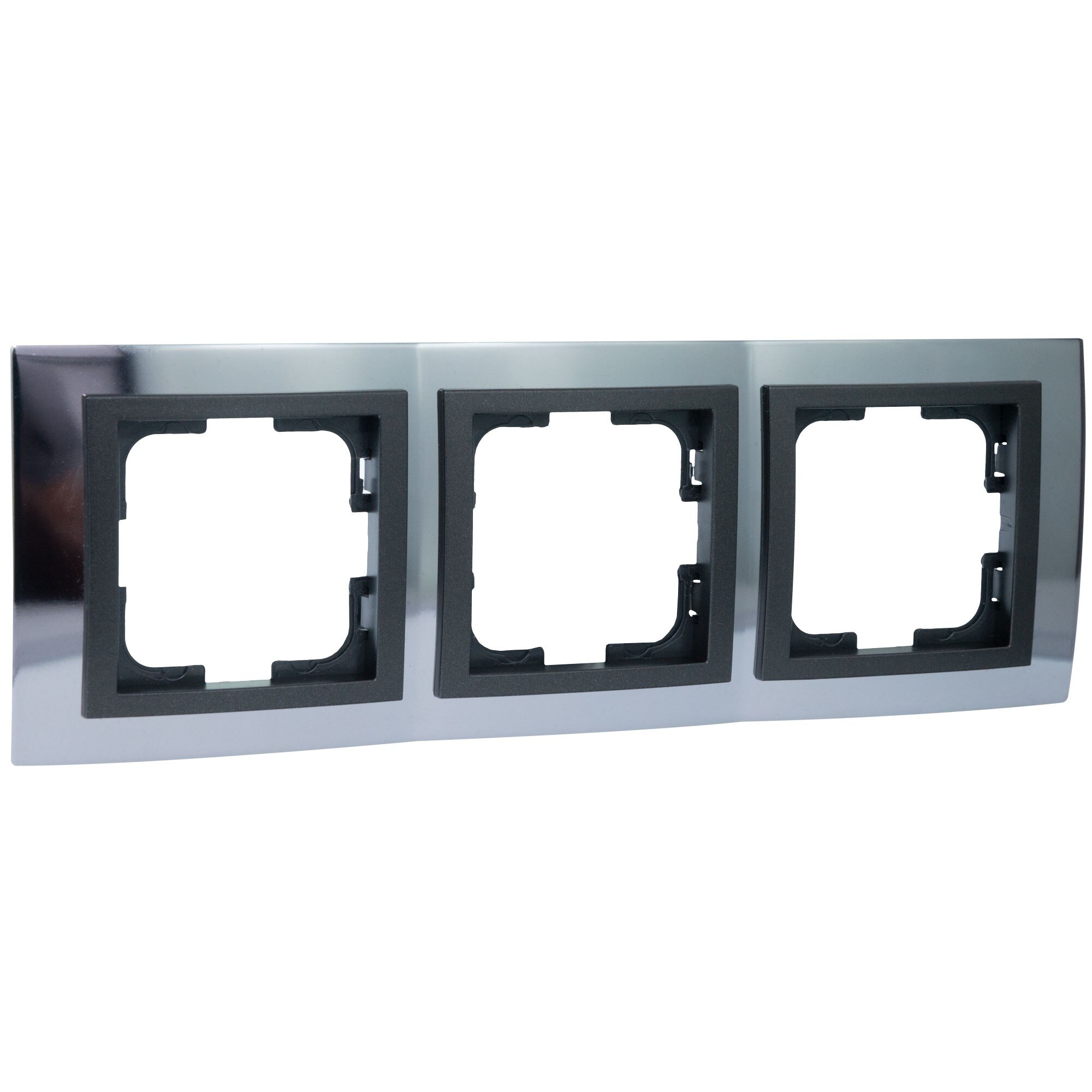 Rama Mono Electric CHROME, 3 module, fume