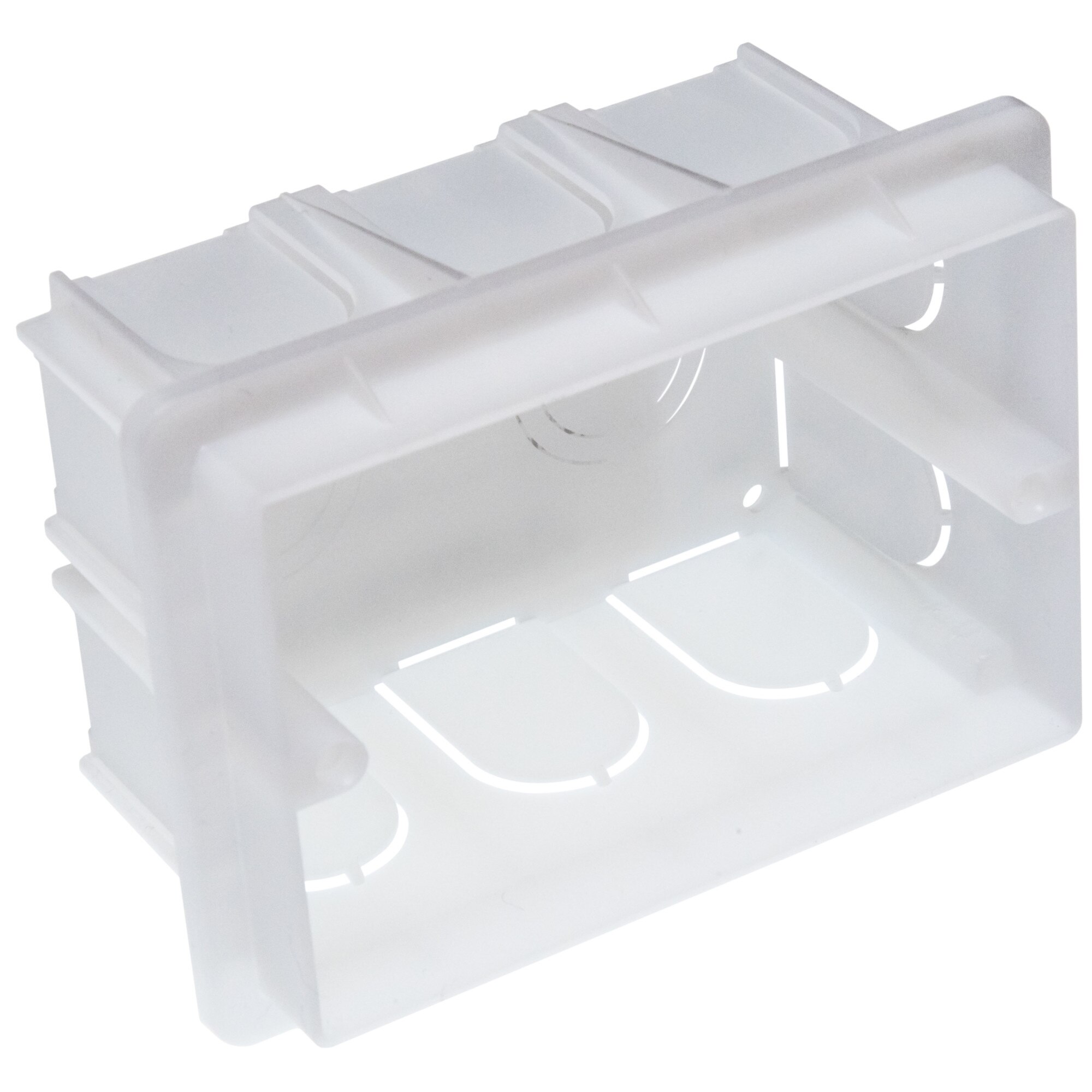 Doza aparat Mono Electric SERIA M, incastrata tencuiala, 3 module, alb