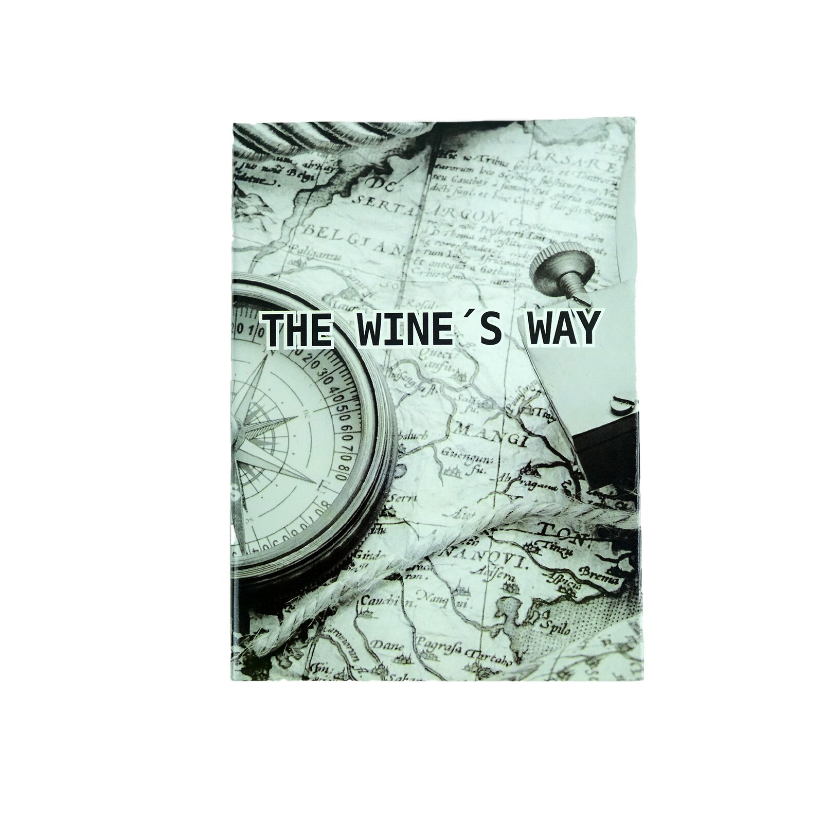 Set cu accesorii pentru vin, in forma de carte, format din 2 piese, multicolor