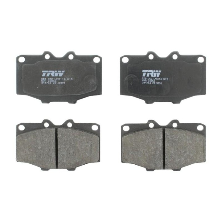 Fékbetét készlet, tárcsafék Toyota Hilux 05.1983-07.2005 N5, N6 GDB352