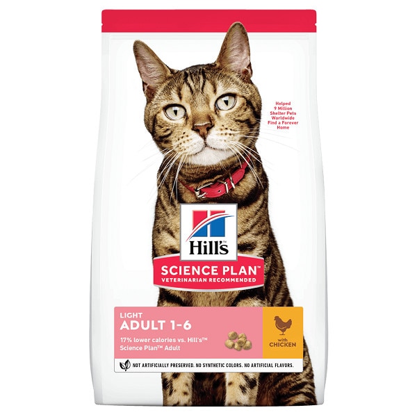 Hrana pentru Pisici, Hill's SP Feline Adult Light Pui, 3 Kg