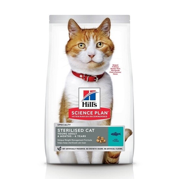 Hrana pentru Pisici, Hill's SP Feline Young Adult Sterilised Ton, 15 Kg