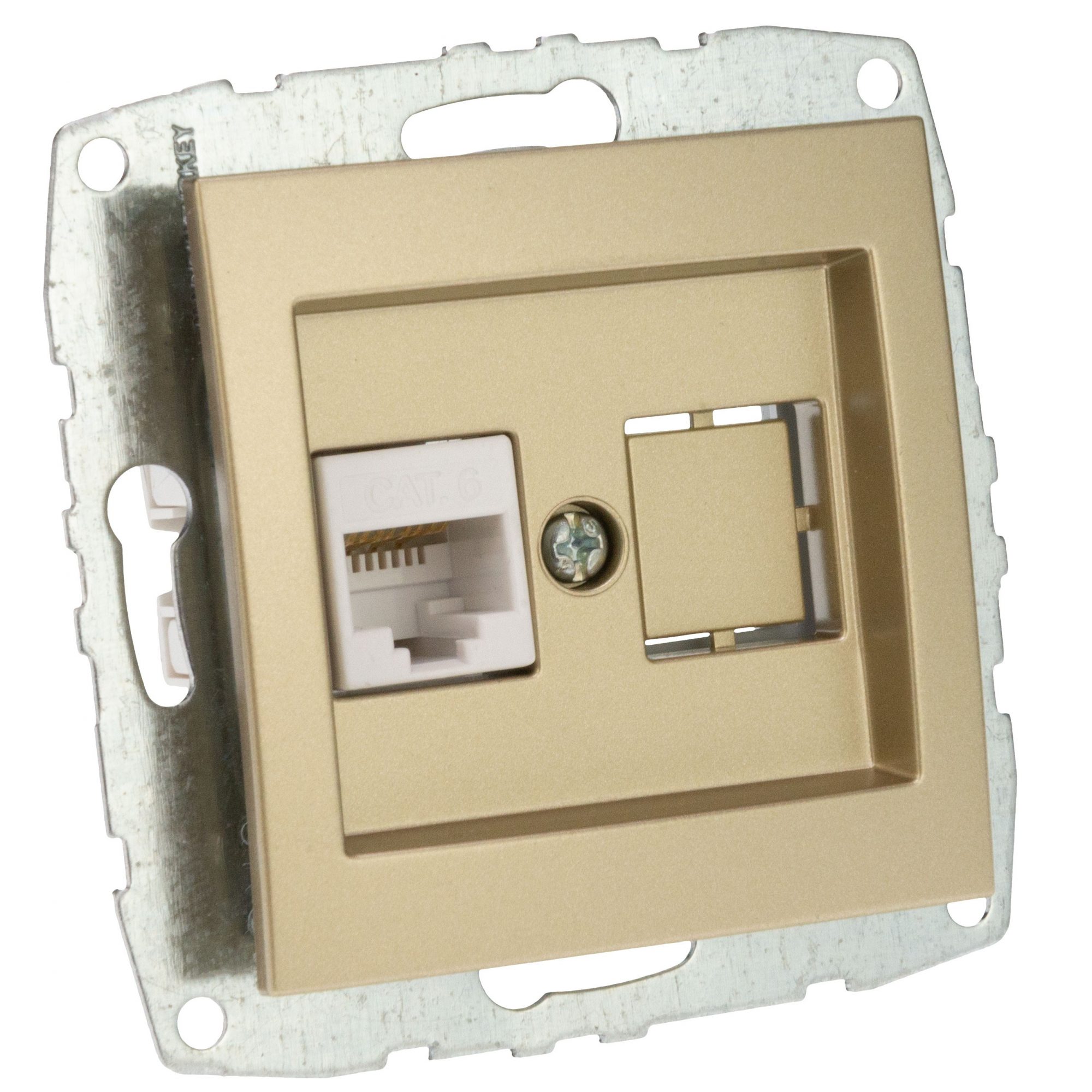 Mecanism Priza date RJ45 Mono Electric, CAT6, titanium