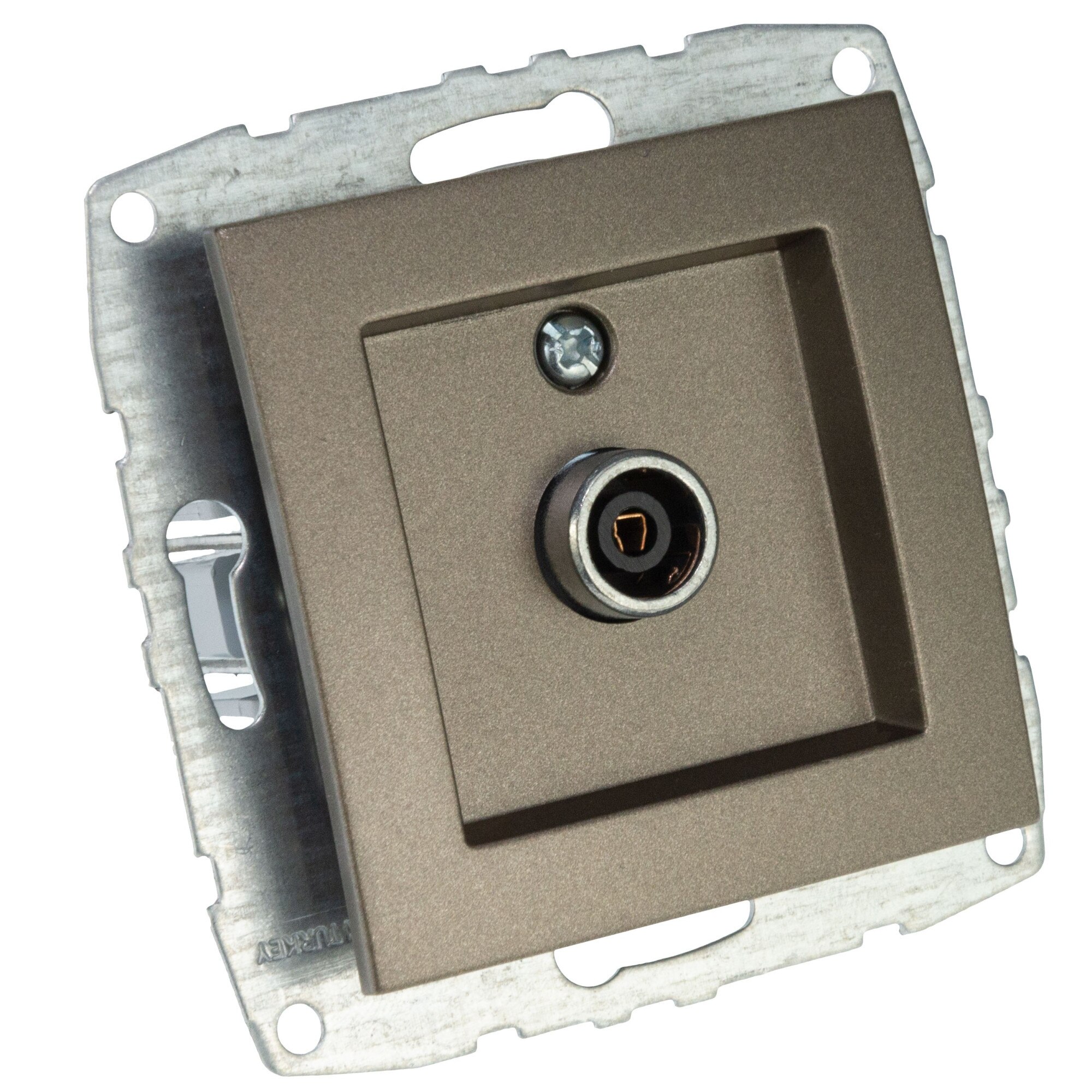 Mecanism Priza TV Mono Electric, de capat, 8dB-12dB-18dB-20dB, light fume