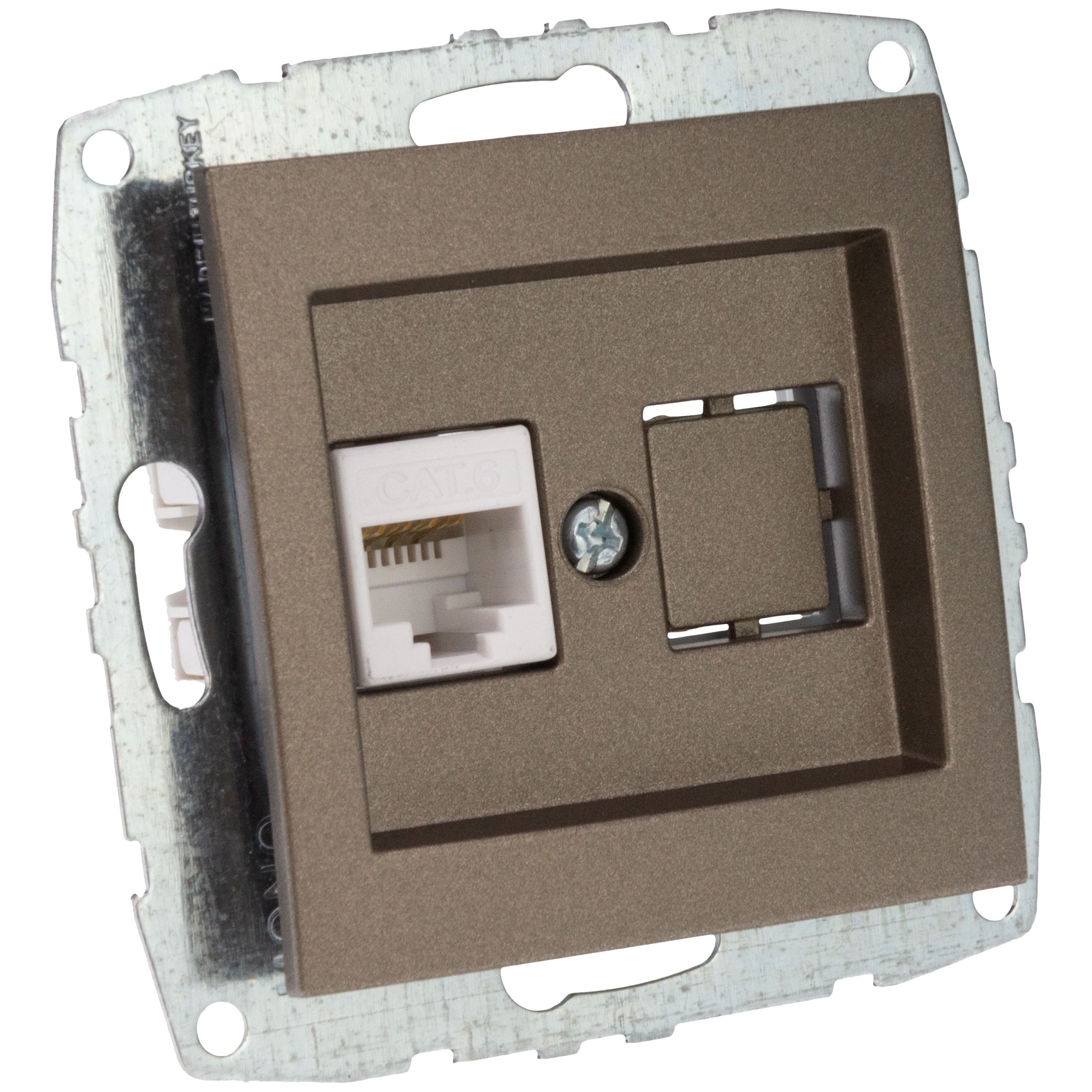 Mecanism Priza date RJ45 Mono Electric, CAT6, light fume