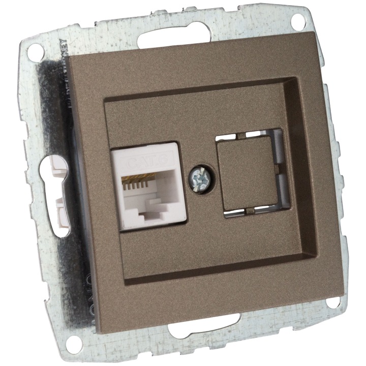 Mecanism Priza date RJ45 Mono Electric, CAT6, light fume