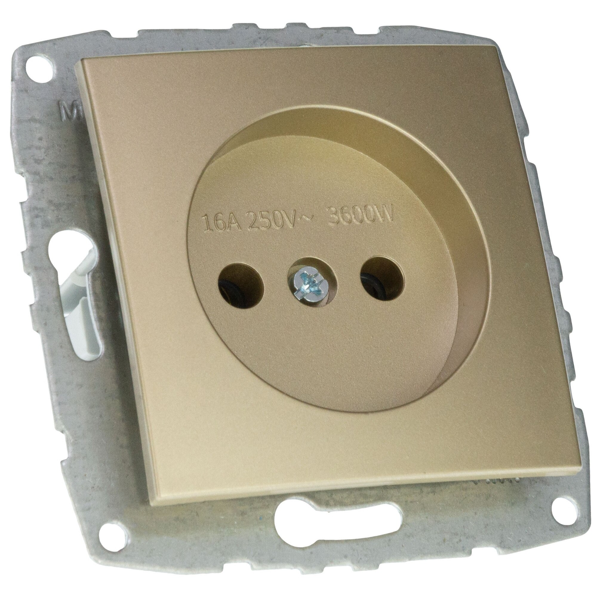 Mecanism Priza fara protectie copii Mono Electric, 16A, titanium