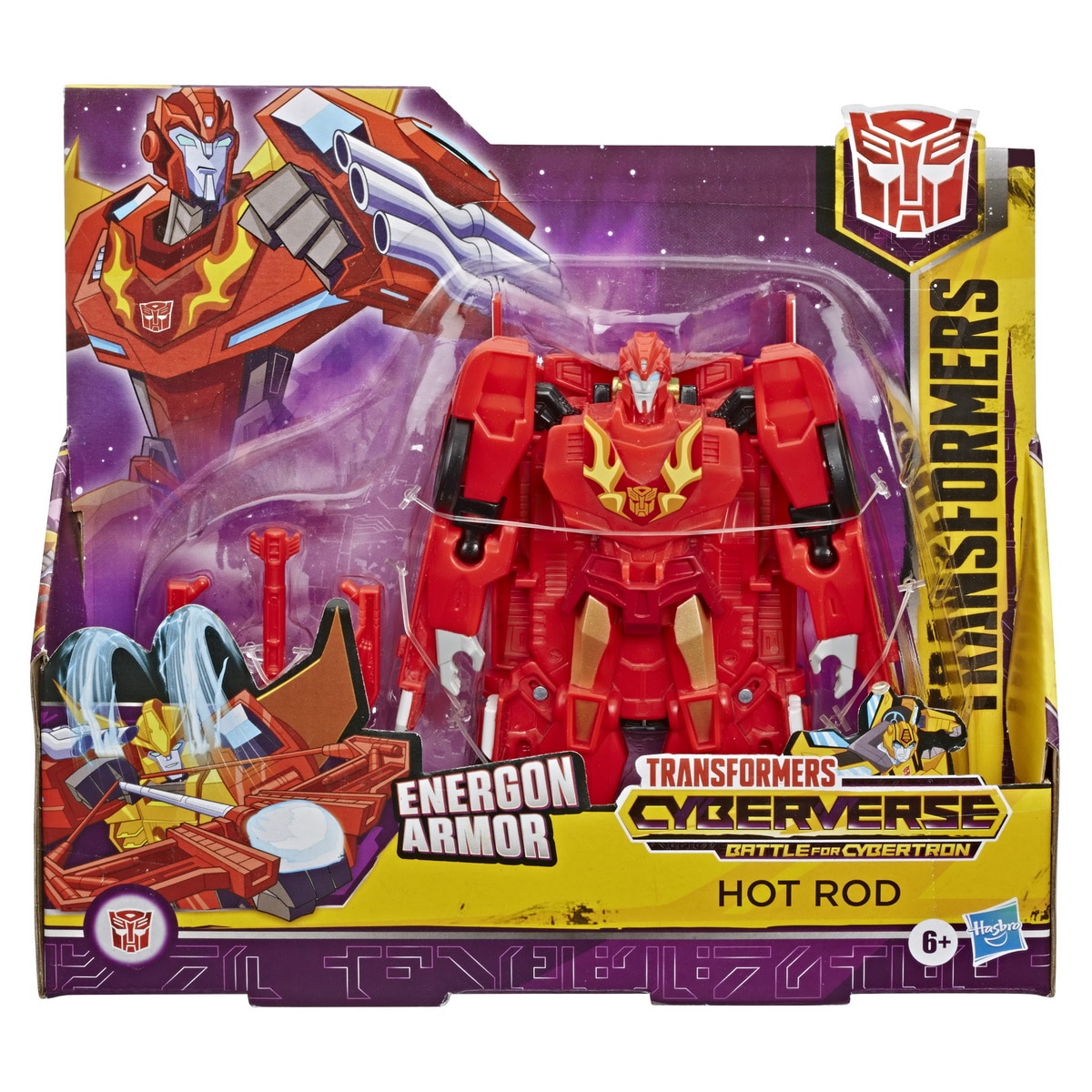 Figurina Transformers Cyberverse - Energon Armor Hot Road