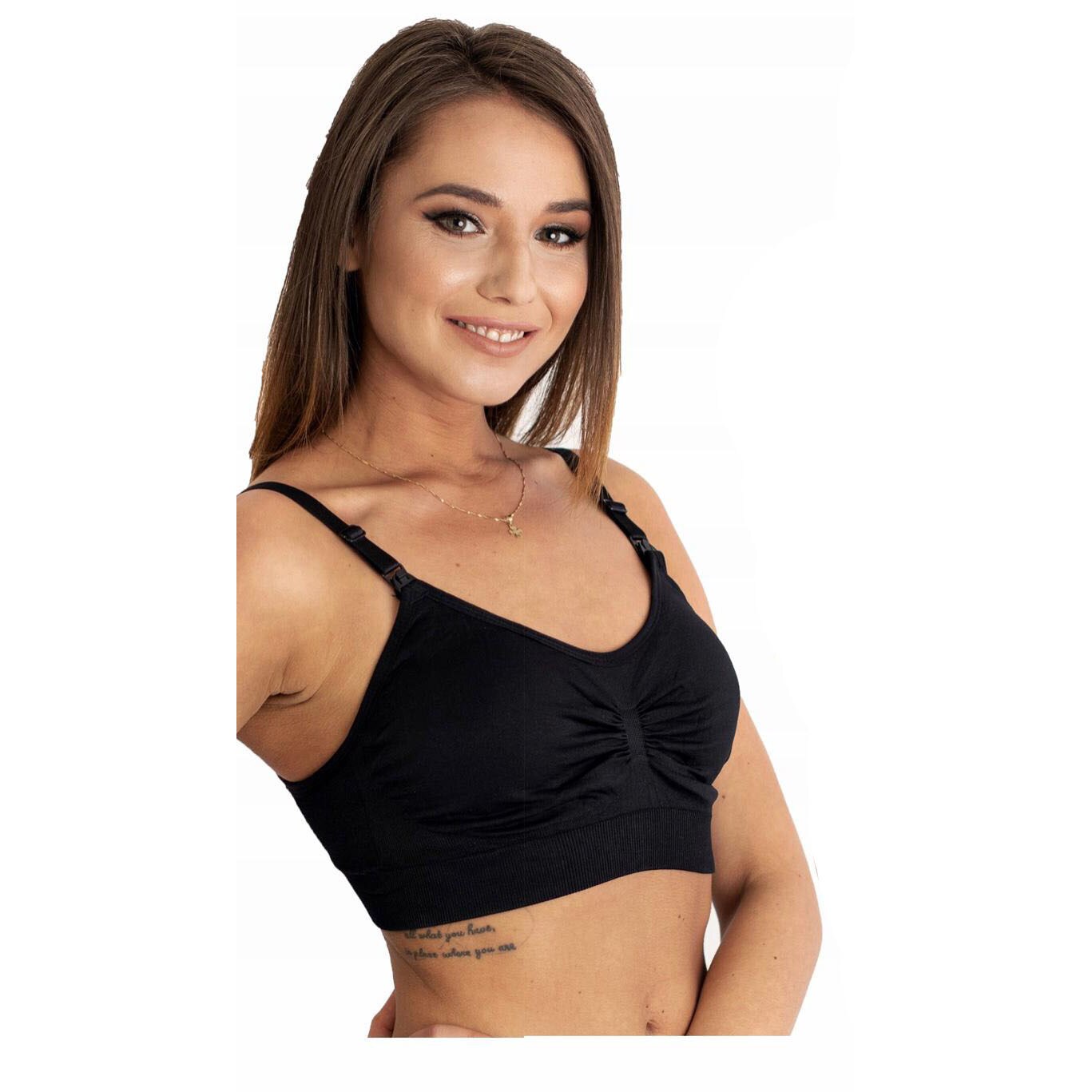 Sutien pentru alaptat, Rose, negru L-XL