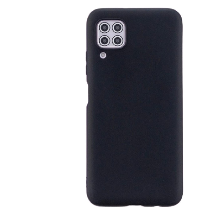 Husa silicon antisoc cu microfibra in interior compatibila cu Huawei P40 Lite Negru