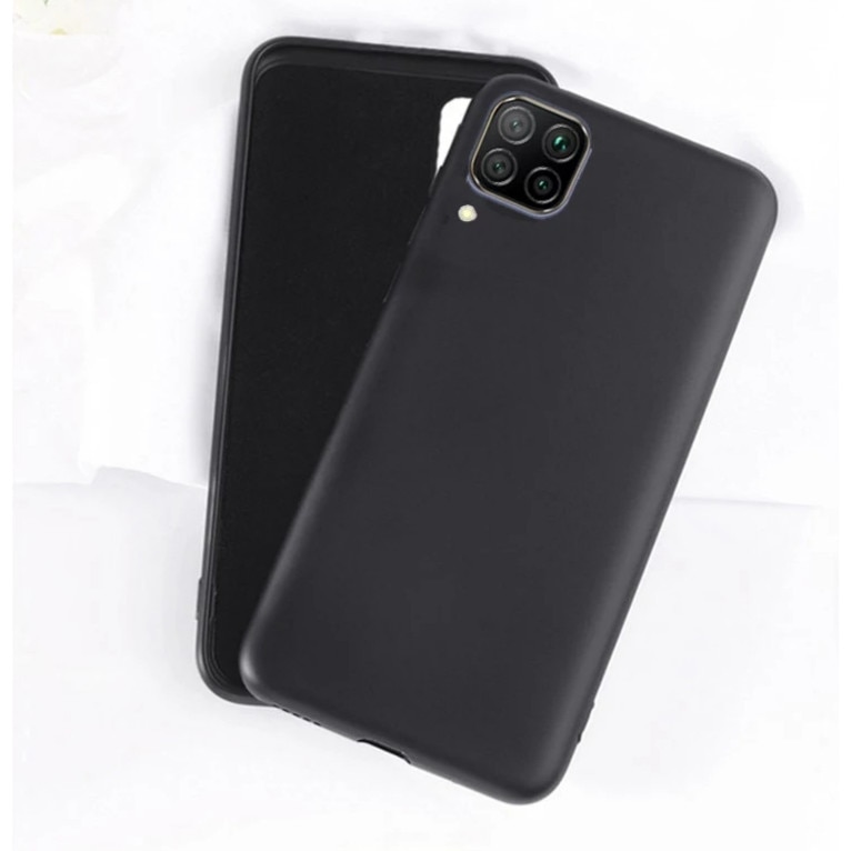 Husa silicon antisoc cu microfibra in interior compatibila cu Huawei P40 Lite Negru