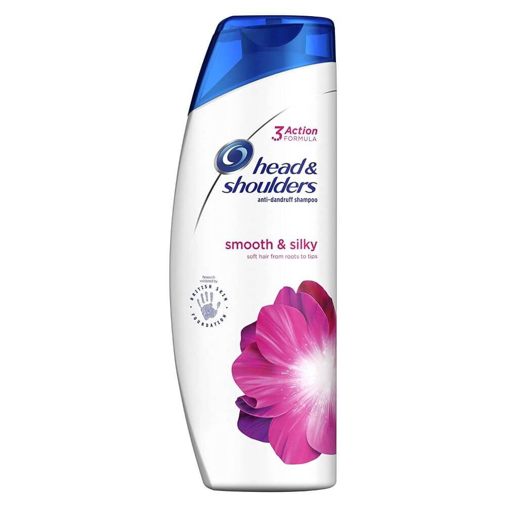 Sampon HEAD&SHOULDERS Smooth & Silky, 400 ml, pentru Par Uscat, Extract de Plante
