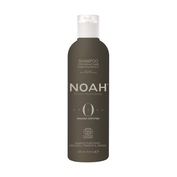 Sampon BIO purificator cu ulei esential de menta pentru par si scalp gras, Noah, 250 ml Sampon BIO purificator cu ulei esential de menta pentru par si scalp gras, Noah, 250 ml
