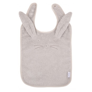 Baveta BO Jungle din bumbac organic, Iepuras, Gri Baveta BO Jungle din bumbac organic, Iepuras, Gri