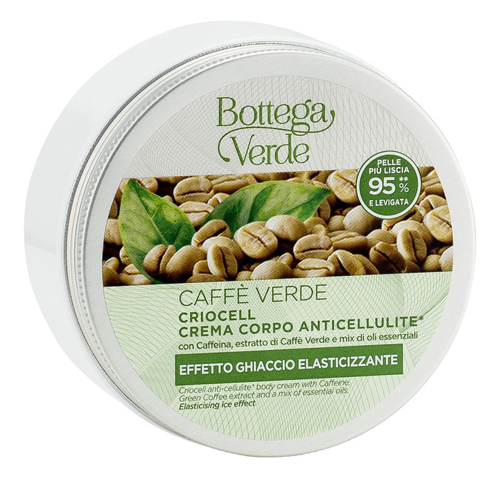 Crio-gel anticelulitic cu extract de cafea verde si mix de uleiuri esentiale - Caffè Verde, 200 ML, Bottega Verde