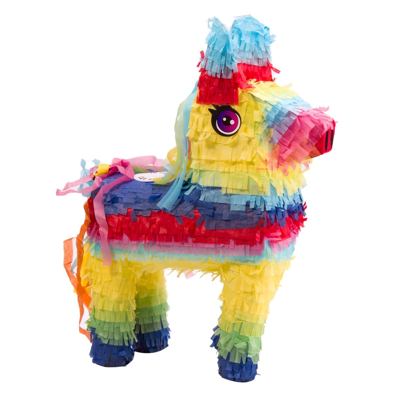 Pinata calut multicolor, Zola®, cu freanjuri, 45 cm