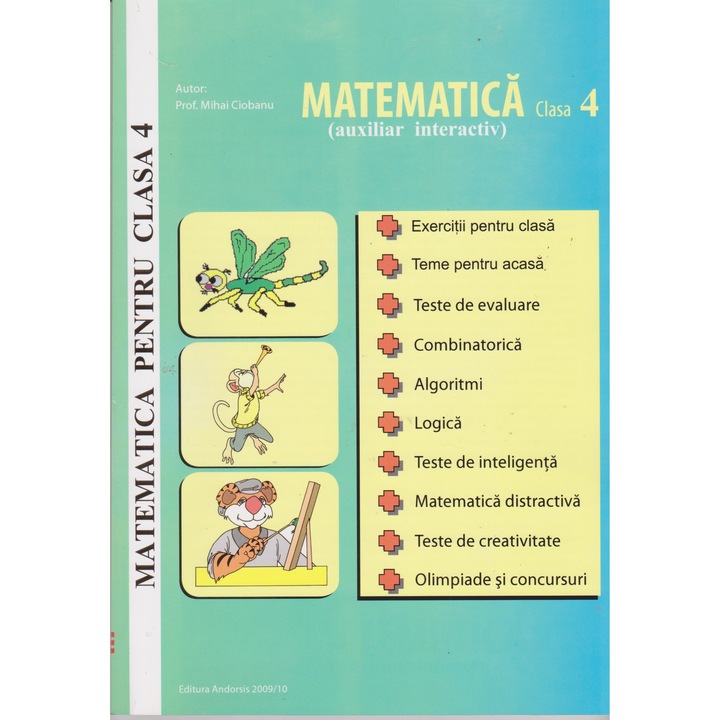 Matematica pentru clasa IV auxiliar interactiv - Mihai Ciobanu