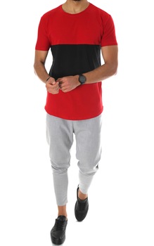 Tricou B1130, slim fit, pentru barbati, Rosu Tricou B1130, slim fit, pentru barbati, Rosu