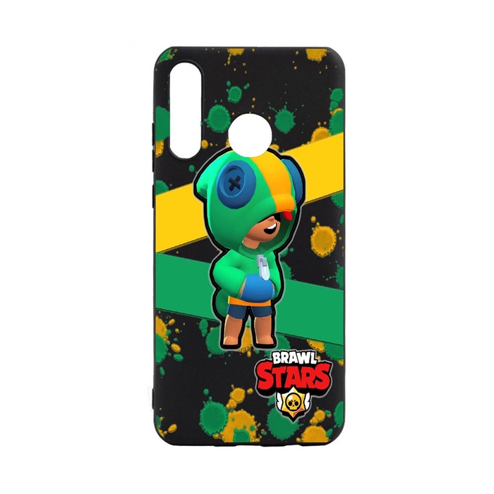 Husa Huawei P30 Lite, Brawl Stars Leon, rezistenta la uzura, anti-alunecare, din silicon Premium, B647
