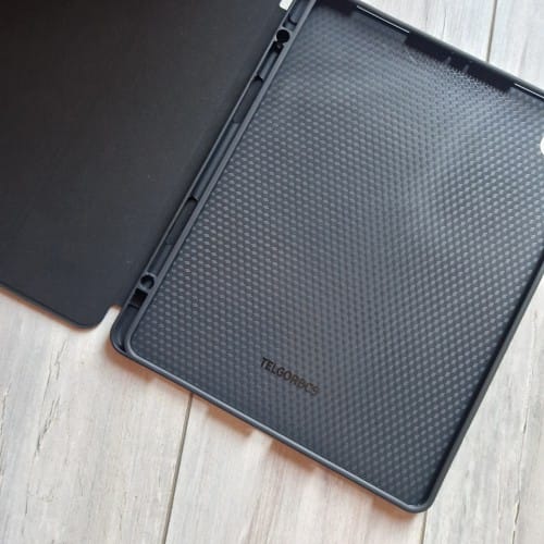 Husa Smart Cover Ipad Pro 12.9" 2019-2020-2021-2022, inchidere magnetica, Rebound Pencil, Negru, TELGORBCS