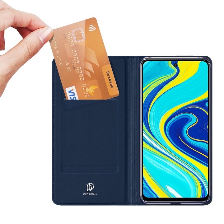 Husa Xiaomi Mi Note 10 Lite Dux Ducis Flip Case Blue