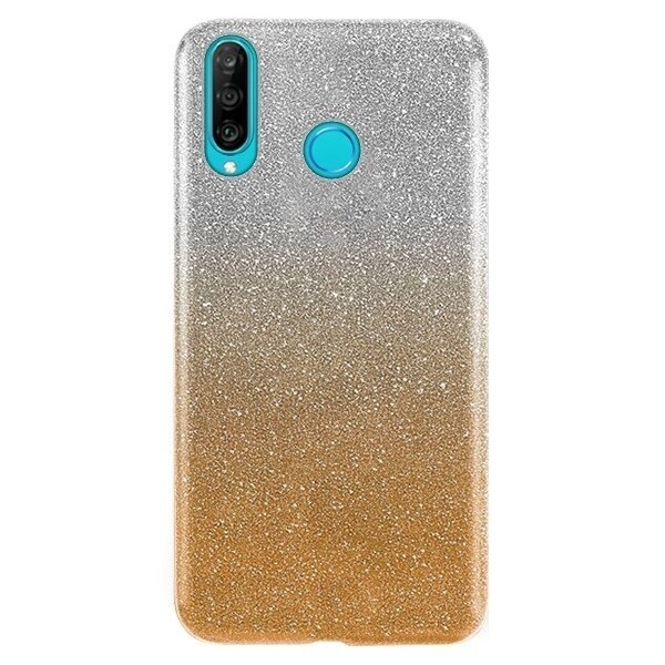 Husa Huawei P30 Lite, Glitter Shining / Sclipici, Gold