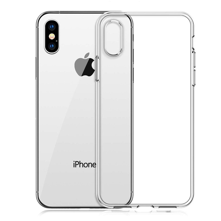 Защитен калъф за iPhone XS Max, GMSmart, 6.5 инча, TPU, прозрачен, противоударен, модел 2020 г.