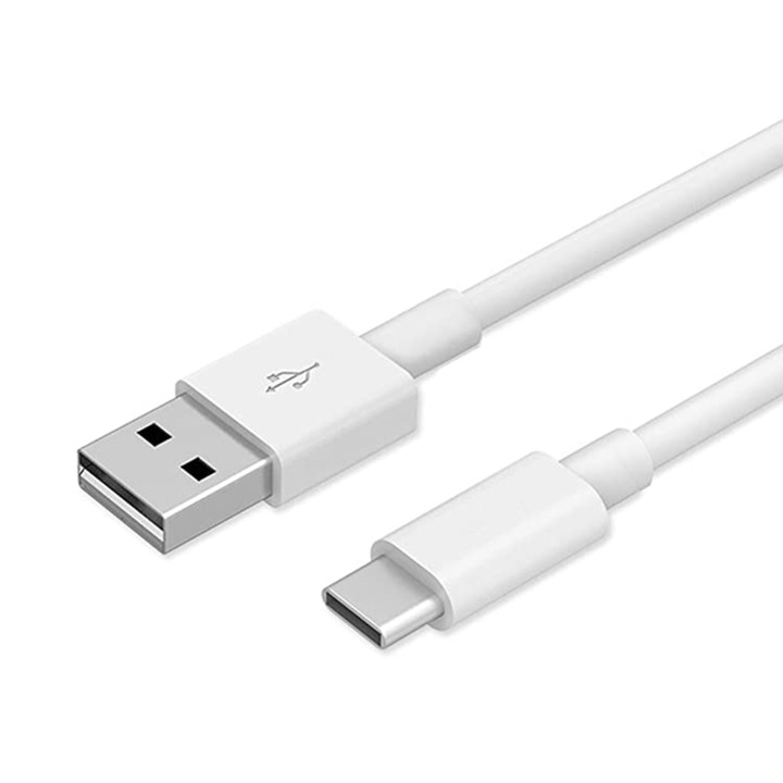 GM Smart Electronics USB Type C adat/töltő kábel, Samsung/Huawei, 2m, fehér