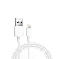 Cablu de date/incarcare, GMSmart, pentru Apple iPhone 5/5s/6/6s/7/8/X/XS/XS Max/11/11 Pro/11 Pro Max, 1m, alb