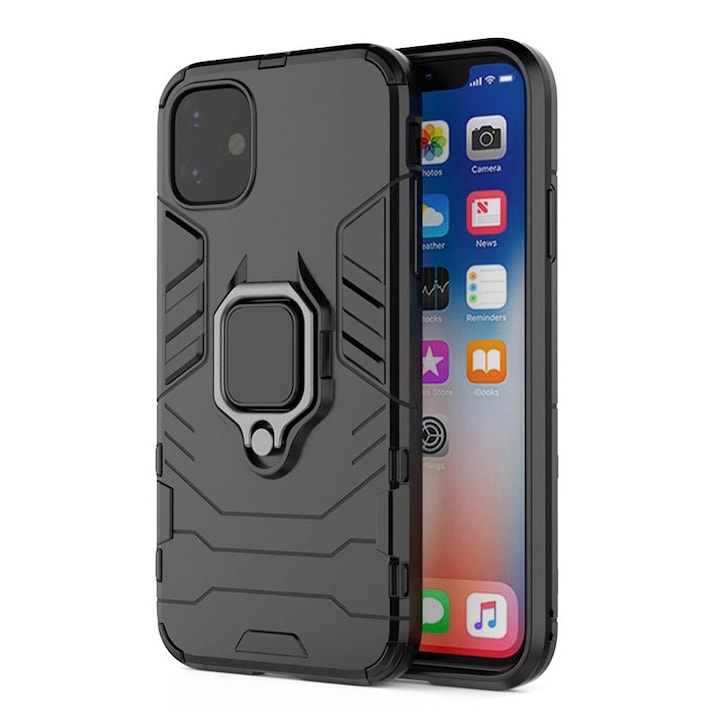Husa Xiaomi Redmi 9C Ring Armor Black