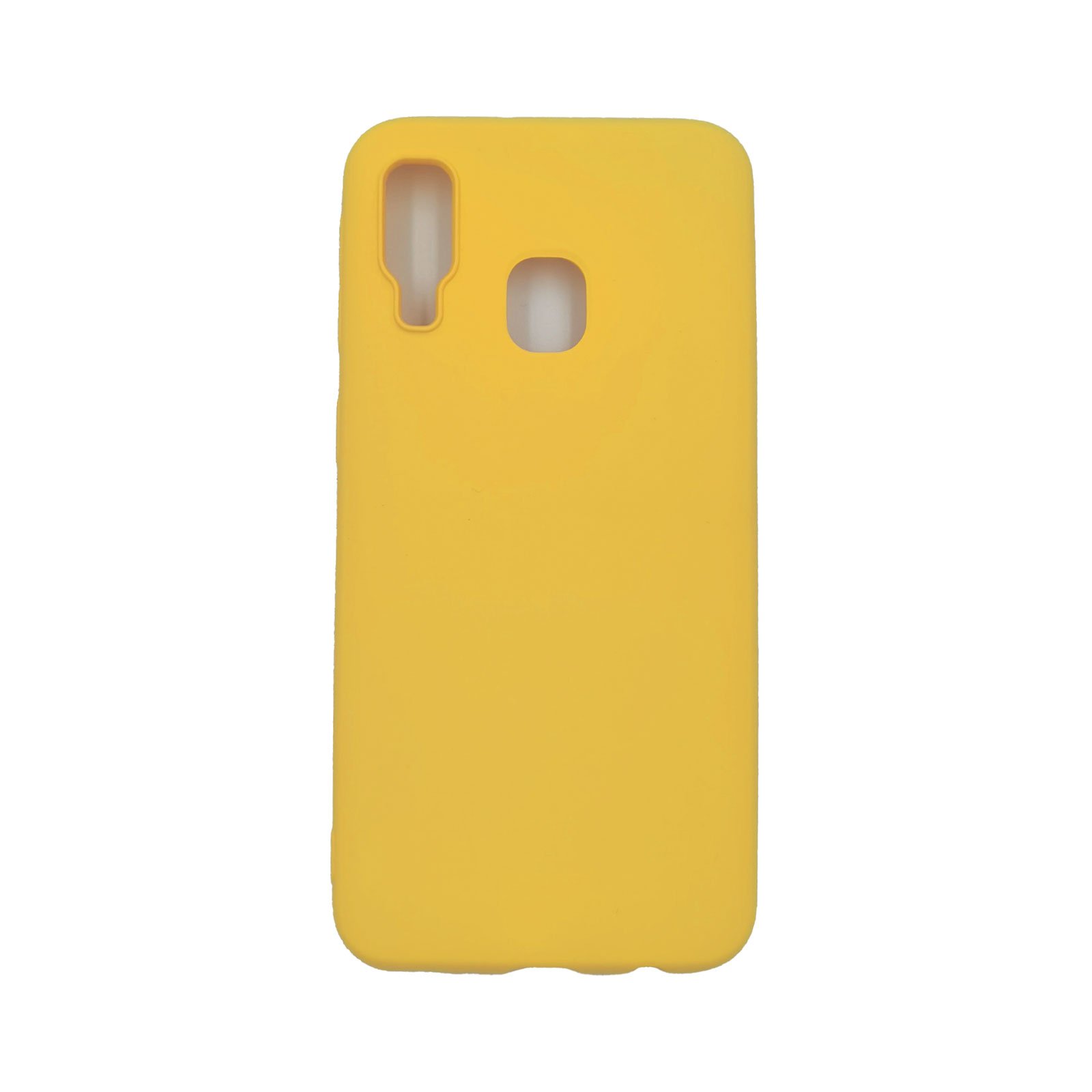 Husa silicon Samsung Galaxy A40 Matte, Antisoc, TPU, Viceversa Galben