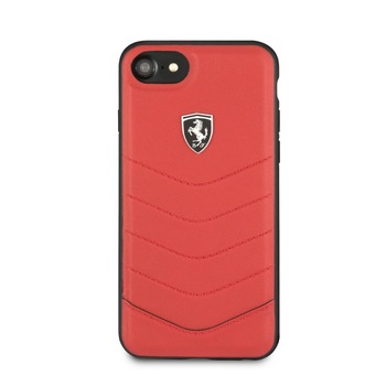 Husa Ferrari din piele pentru iPhone SE 2 (2020), Heritage Collection, Rosu