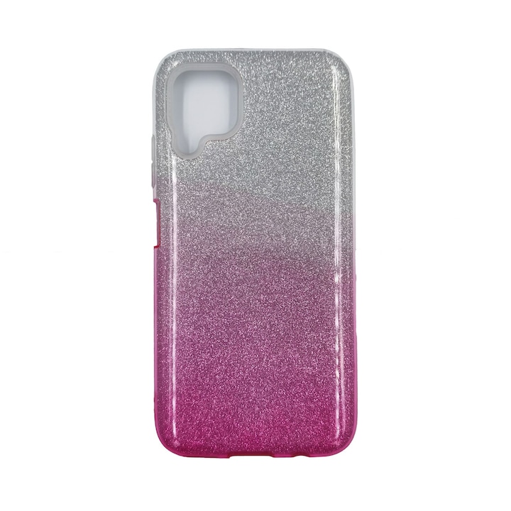 Huawei P40 Lite tok Glitter Gradient modell, ütésálló, Viceversa rózsaszín/ezüst