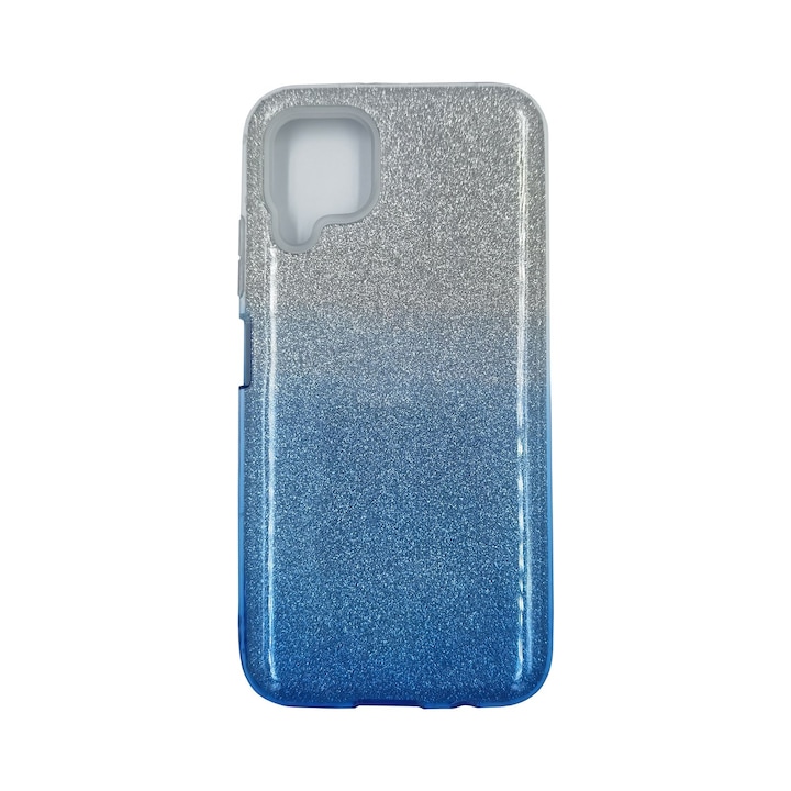 Huawei P40 Lite tok Glitter Gradient modell, ütésálló, Viceversa kék/ezüst