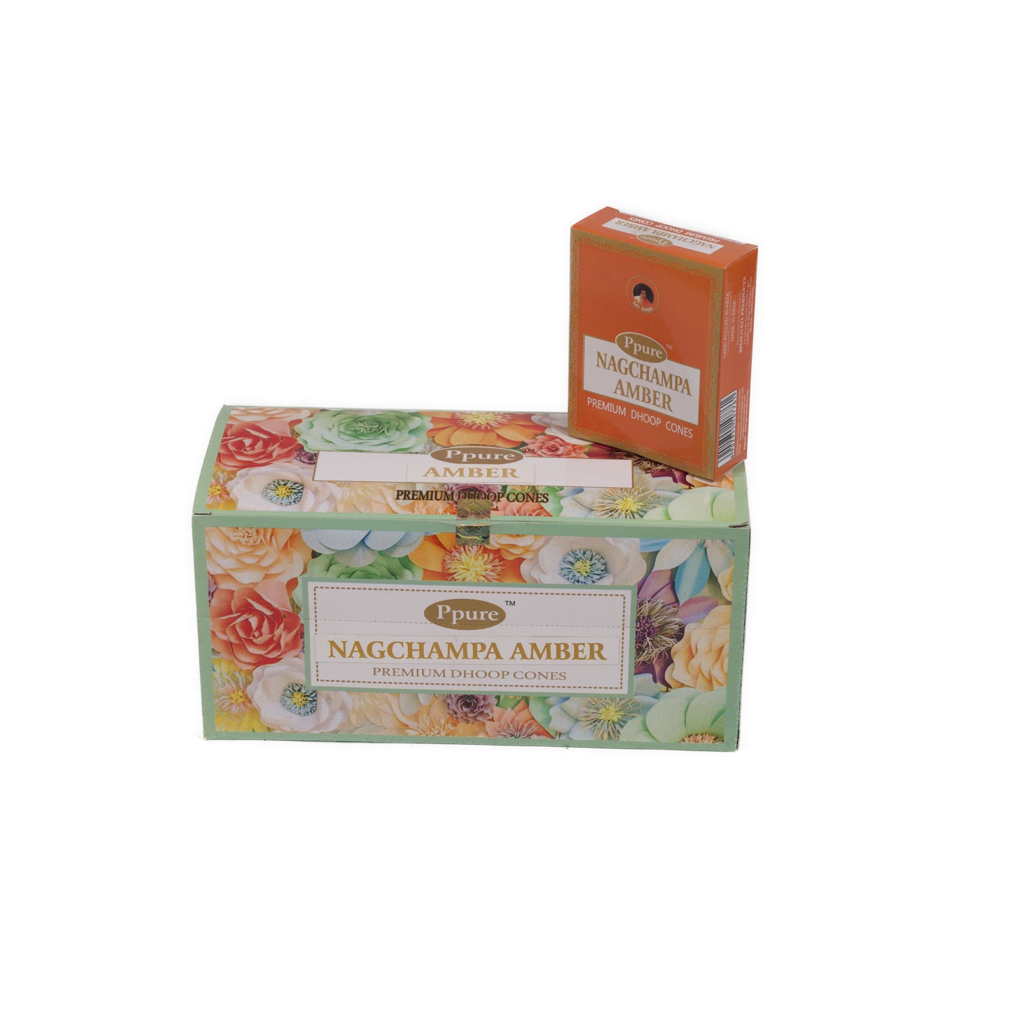 Set 12 cutii conuri parfumate , Ppure, Ambra