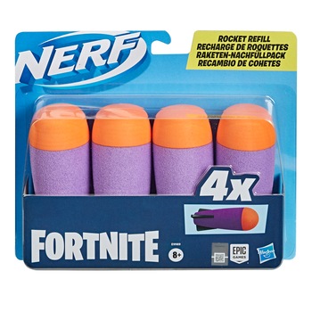 Munitie Nerf Fortnite Rocket, 4 proiectile Munitie Nerf Fortnite Rocket, 4 proiectile