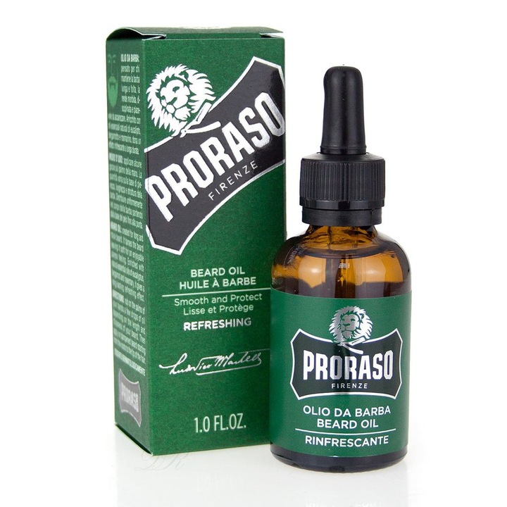 Масло за брада Proraso, Евкалипт, Бергамот и Розмарин, 30 ml