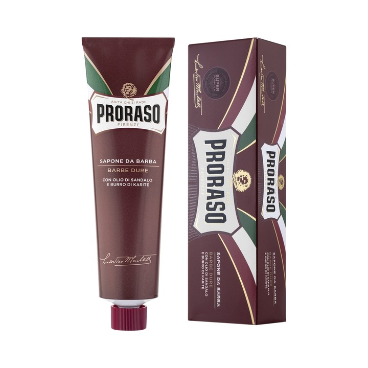 Крем за бръснене Proraso, Сандалово дърво, Масло от ший, 150ml