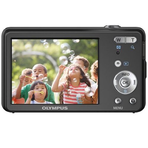 Aparat foto digital Olympus VG-110, 12.0MP, Black + card SD 4GB +
