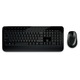 Kit Tastatura + Mouse Microsoft Desktop 2000, Wireless, Negru