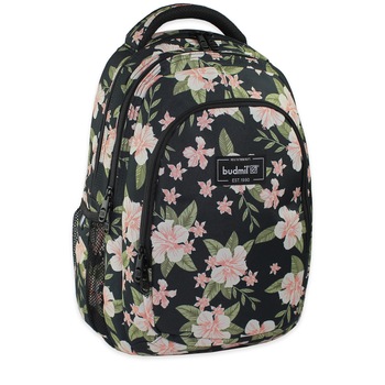 Rucsac Budmil Oval, Flores, Negru-Floral, 31 x 16 x 43 cm Rucsac Budmil Oval, Flores, Negru-Floral, 31 x 16 x 43 cm