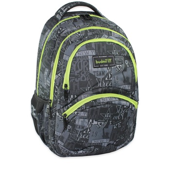 Rucsac Budmil Oval, Irma, Gri, 30 x 18 x 44 cm Rucsac Budmil Oval, Irma, Gri, 30 x 18 x 44 cm