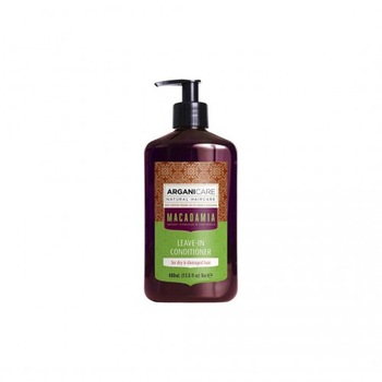 Balsam ultra hidratant fara clatire cu ulei de macadamia pentru par uscat si deteriorat, Arganicare, 400 ml Balsam ultra hidratant fara clatire cu ulei de macadamia pentru par uscat si deteriorat, Arganicare, 400 ml