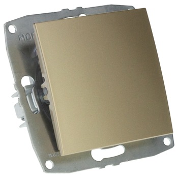 Mecanism Intrerupator simplu Mono Electric, 10A, titanium Mecanism Intrerupator simplu Mono Electric, 10A, titanium