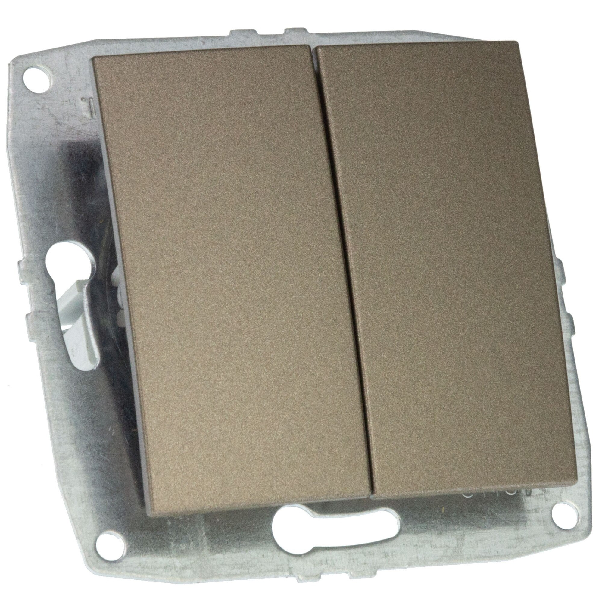 Mecanism Intrerupator dublu Mono Electric, 10A, light fume